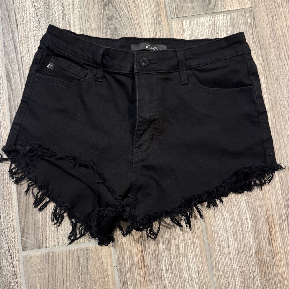 KanCan black Jean shorts